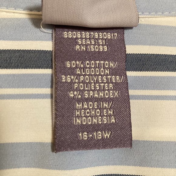 NWOT Vintage Laura Scott 3/4 Sleeve Blouse Top Size 16W-18W - Picture 6 of 8